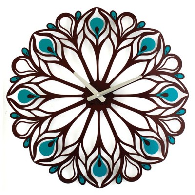 Настінний годинник Glozis Peacock Feather (Перо павича)