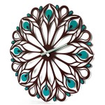 Настінний годинник Glozis Peacock Feather (Перо павича)