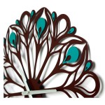 Настінний годинник Glozis Peacock Feather (Перо павича)