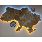 Дерев'яний логотип на стіну для Університету "Україна"