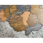 Багатошарова дерев'яна мапа Великої Волині, Волинської губернії