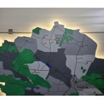 Дерев’яна карта Радехівської територіальної громади з підсвіткою
