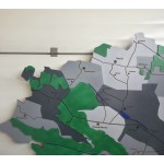 Дерев’яна карта Радехівської територіальної громади з підсвіткою
