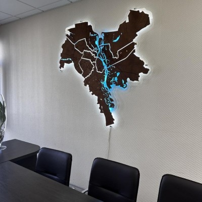 Мапи міста Київ з підсвічуванням