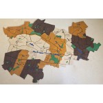 Мапа з дерева об'єднаної територіальної громади Антоніни Хмельницької області