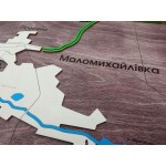 Мапа з дерева об'єднаної територіальної громади Маломихайлівка