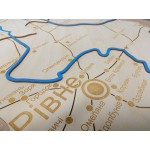 Мапа Рівненської області з дерева, колір Натуральний