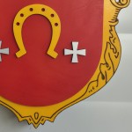 Дерев'яний багатошаровий герб Ковеля