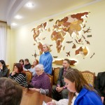 Багатошарова мапа світу з дерева та підсвіткою, колір Класика коричневих