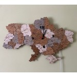 Багатошарова карта України з годинником