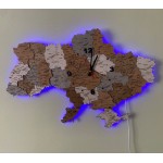 Багатошарова карта України з годинником