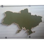 Патч панель для шевронів у формі карти України з підсвіткою