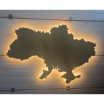 Патч панель для шевронів у формі карти України з підсвіткою