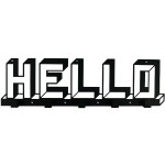 Вішак настінний Glozis Hello