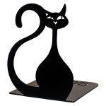 Упори для книг Glozis Black Cat